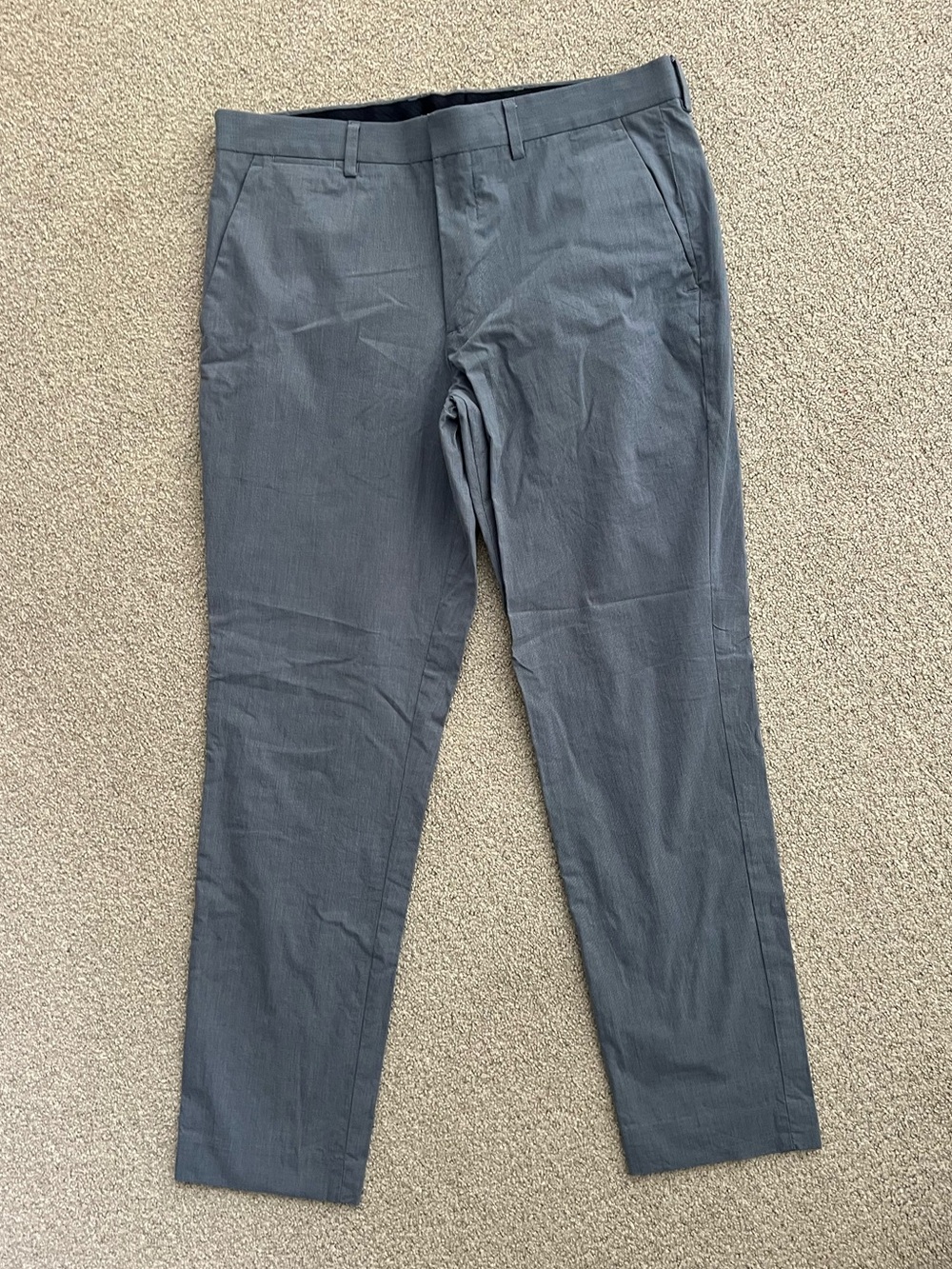 Express EUC Men's Extra Slim Stretch Dress Pants - Charcoal Gray 30x30